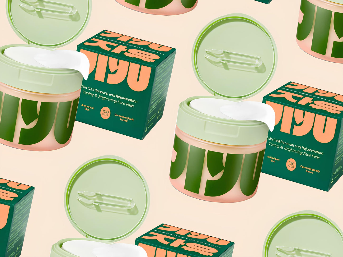Jiyu Korean Skincare Anti-Aging, Dark Spot & Wrinkle Minimizing Toner Pads™